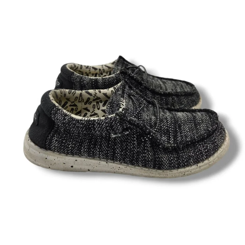 Hey Dude‎ Wally Youth Shoes Child 13 Sox Skater Black